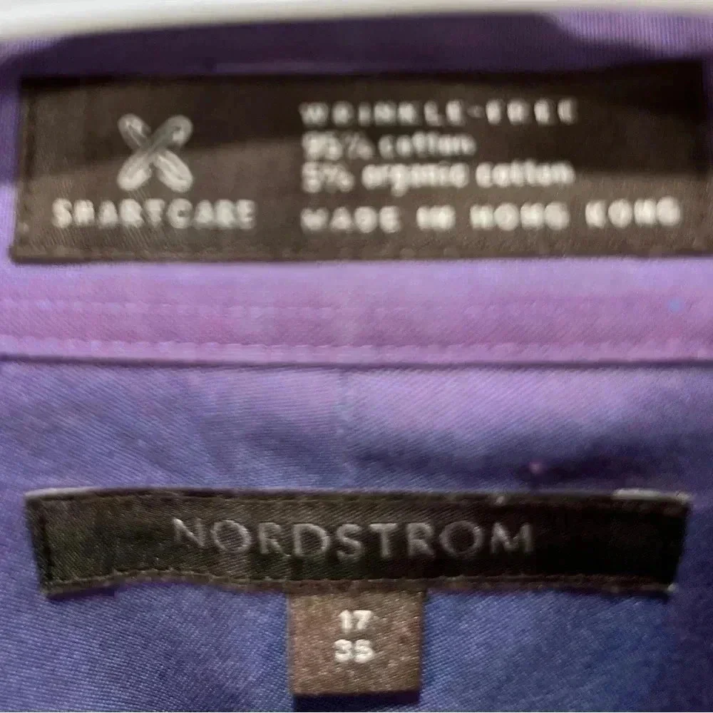 Nordstrom NWOT wrinkle free cotton organic cotton blend button down dress shirt